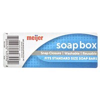 slide 3 of 5, Meijer Travel Frosted Plastic Oval Soap Box, 1 ct