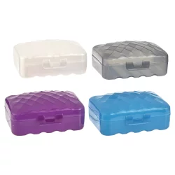 Meijer Trial & Travel Frosted Plastic Oval Soap Box