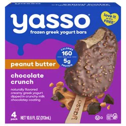 Yasso Greek Peanut Butter Chocolate Crunch Yogurt Bars 4 ea