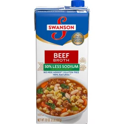 Swanson Less Sodium Beef Broth