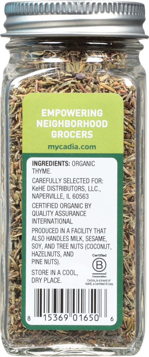 slide 7 of 11, Cadia Organic Thyme Leaves, 0.6 oz