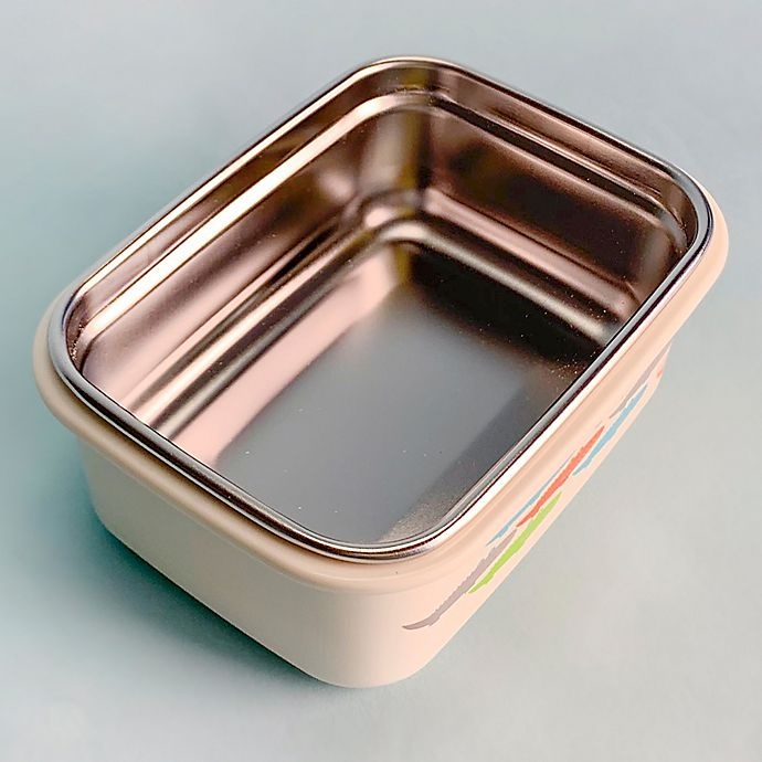 slide 4 of 9, Innobaby Double-Lined Stainless Bento Snack Box - Pink, 15 oz