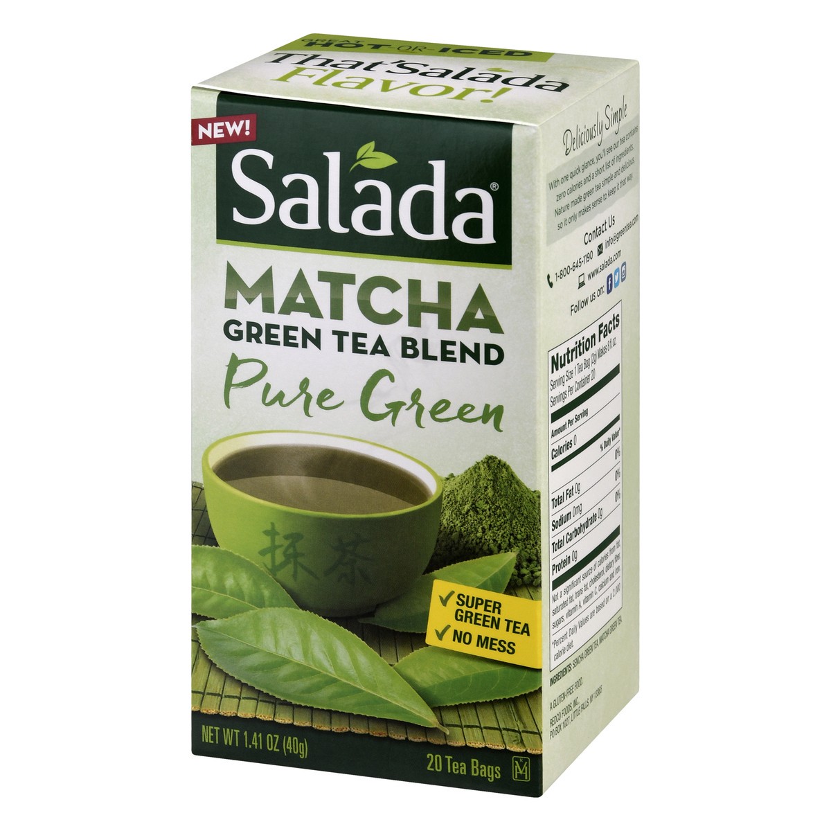 slide 12 of 13, Salada Tea Matcha Tea Bags Pure Green Green Tea Blend - 20 ct, 20 ct