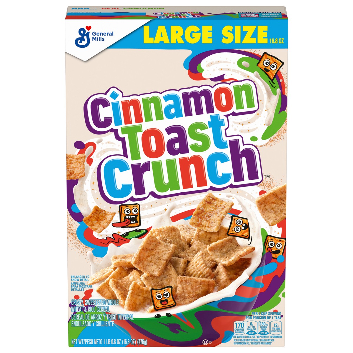 slide 1 of 1, Cinnamon Toast Crunch Cereal - General Mills, 16.8 oz