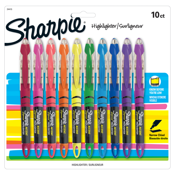 slide 1 of 4, Sharpie Accent Highlighters, 10 ct