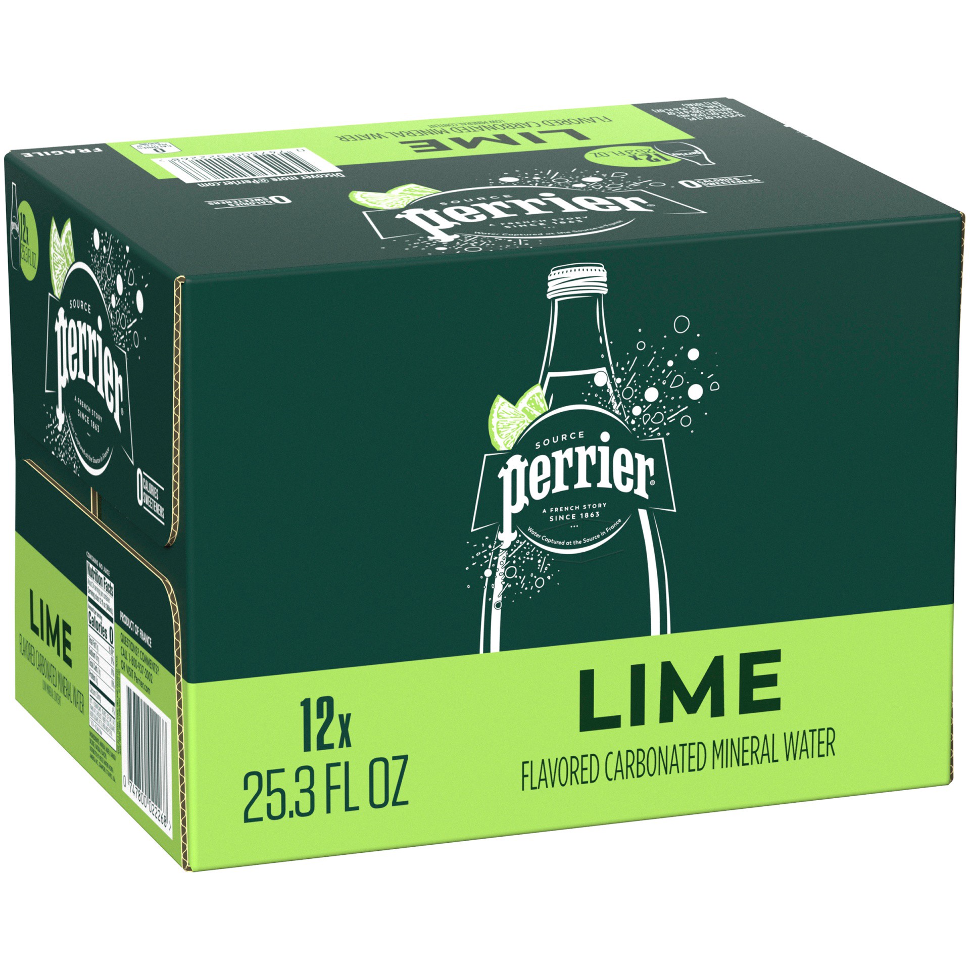 slide 8 of 8, Perrier Glass Bottle, 25.3 fl oz