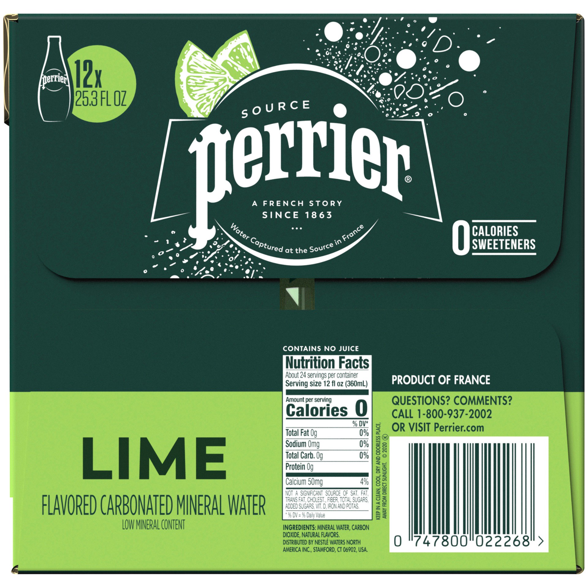 slide 3 of 8, Perrier Glass Bottle, 25.3 fl oz