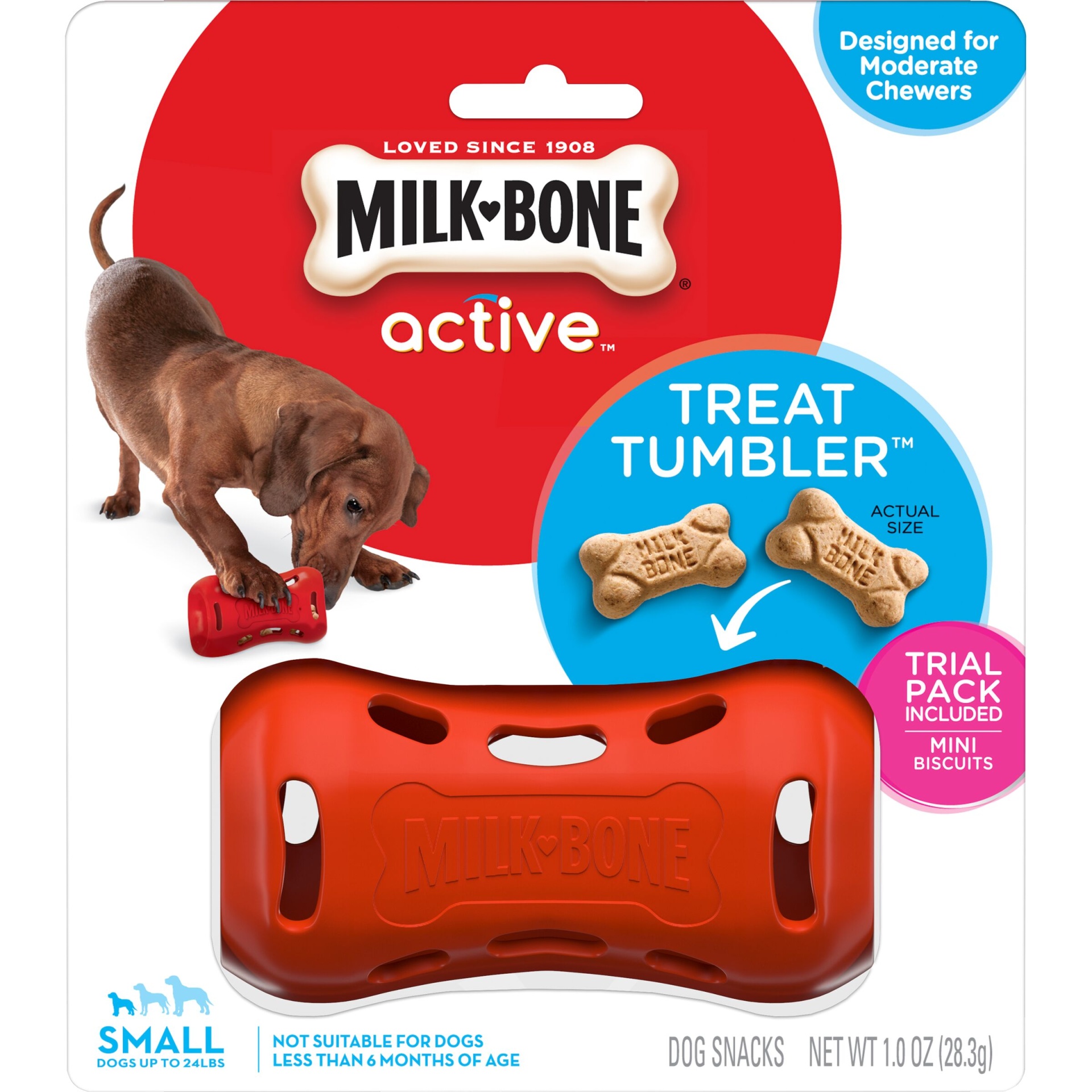 slide 1 of 4, Milk-Bone Active Treat Tumbler, SM