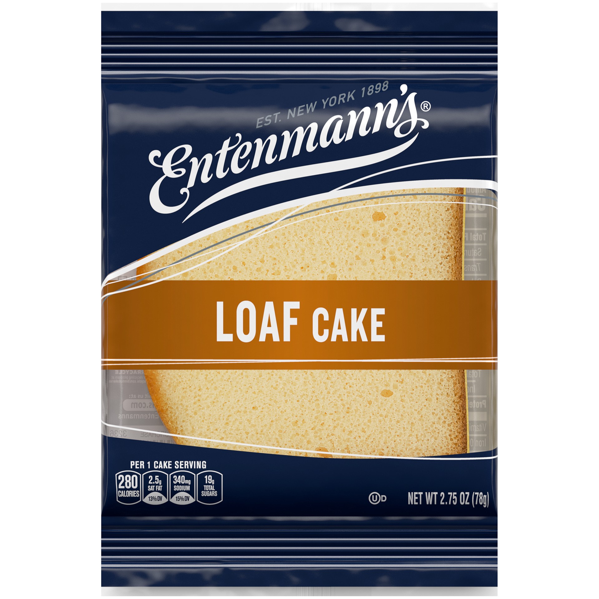 slide 1 of 5, Entenmann's Single Serve Pound Cake, 2.75 oz, 2.75 oz