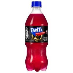 Fanta Crimson Sour Cherry Soda Soft Drink Bottle, 20 fl oz