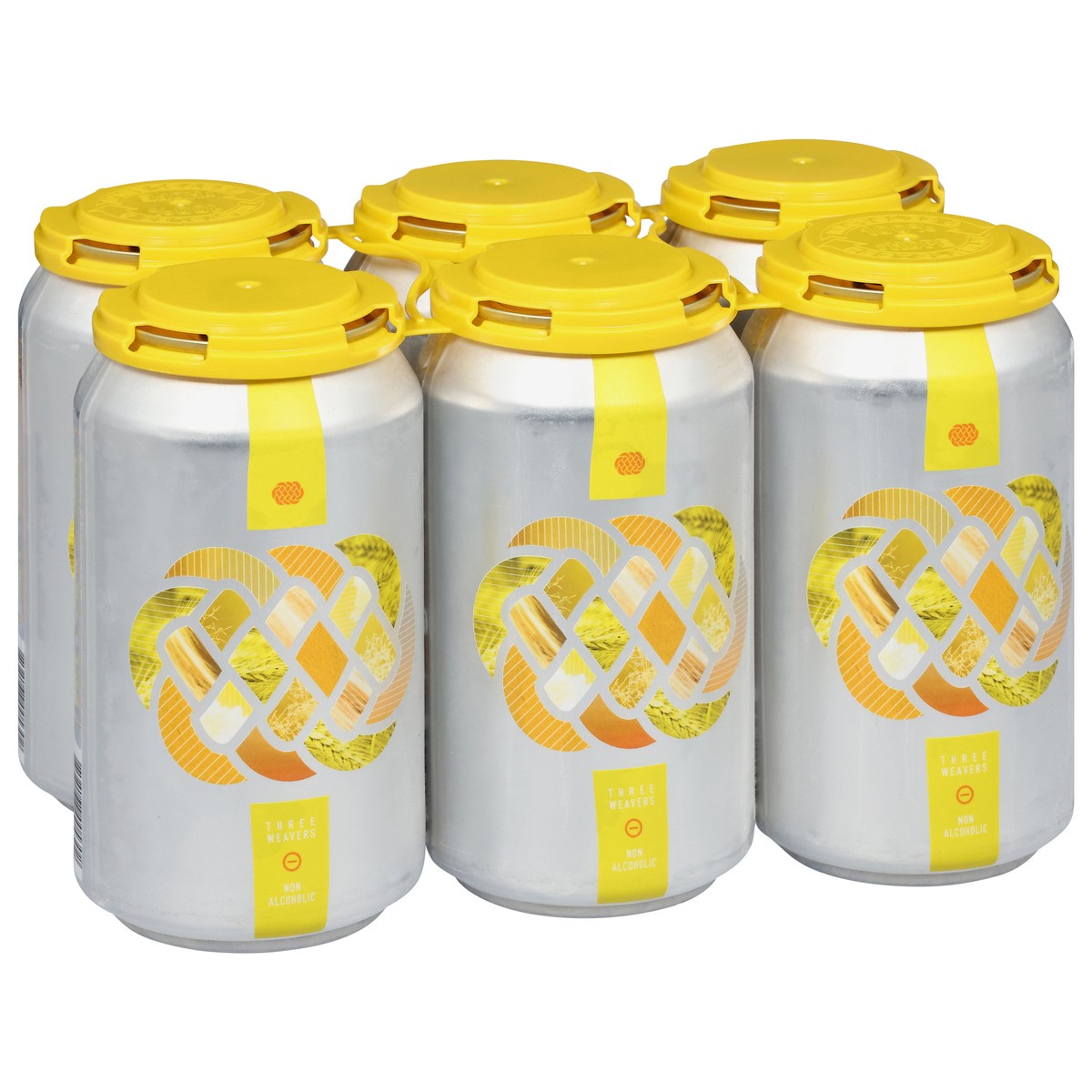 slide 4 of 4, Three Weavers Non Alcoholic Lager Beer 6 - 12 fl oz Cans, 6 ct
