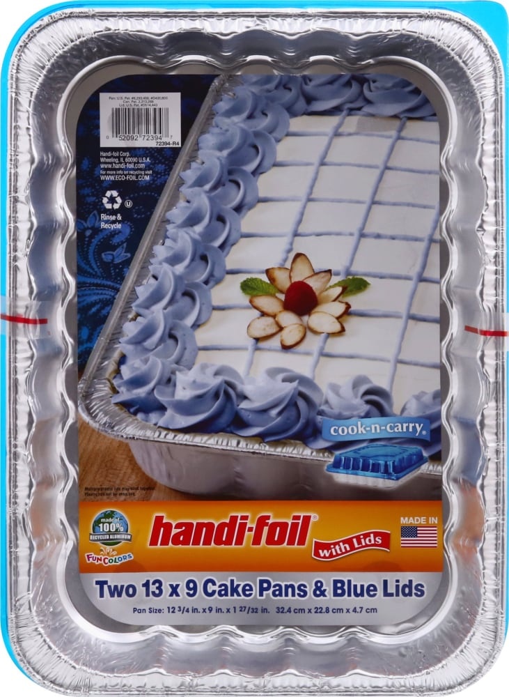 slide 1 of 2, Handi-foil Cake Pan, 2 ct; 13 in x 9 in