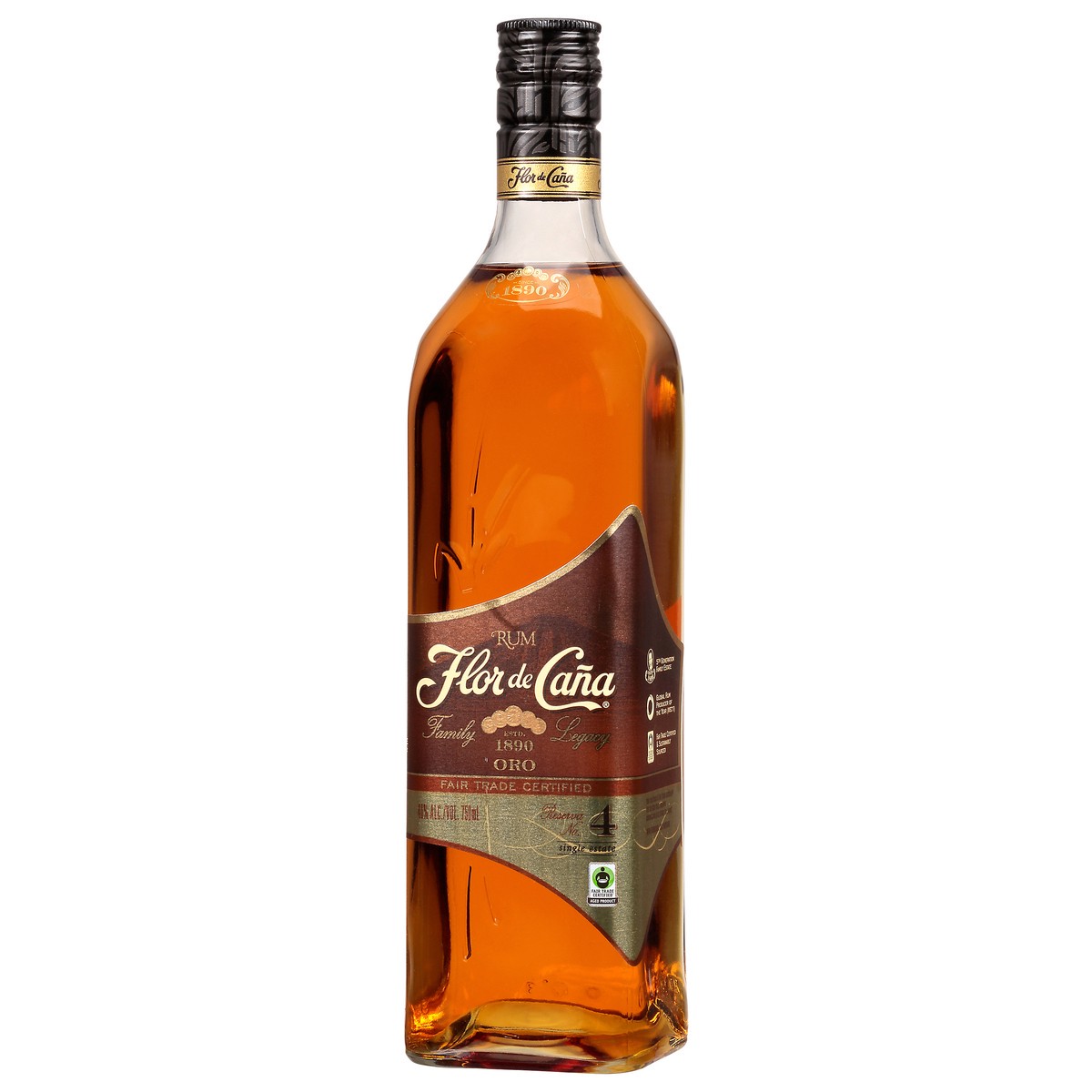 slide 11 of 11, Flor de Caña Gold Rum, 750 ml