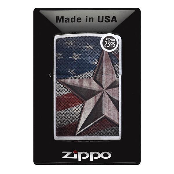 slide 1 of 1, Zippo Windproof Lighter Retro Star - Blister, 1 ct