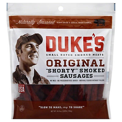slide 1 of 1, Duke's Original Shorty Smoked Sausages, 16 oz