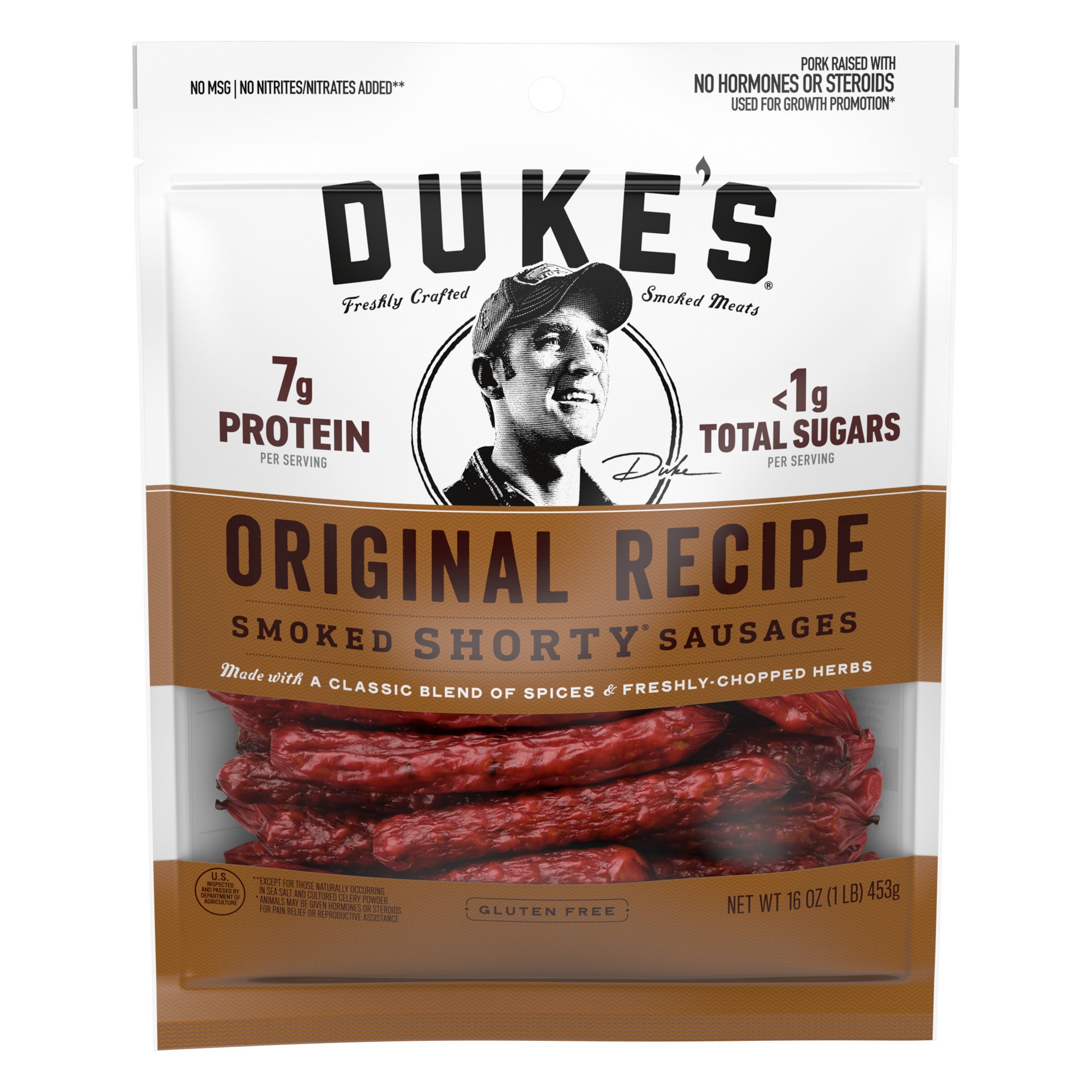 slide 1 of 3, Duke's Smoked Shorty Original Recipe Sausages 16 oz, 16 oz