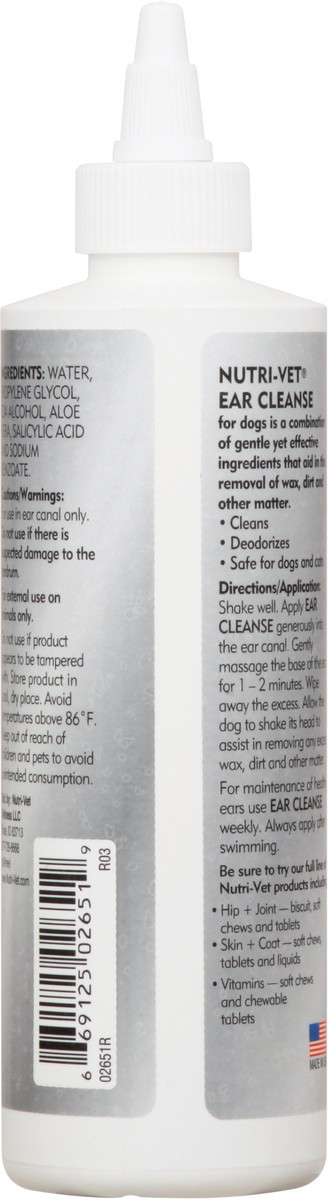 slide 6 of 11, Nutri-Vet Ear Cleanse for Dogs 8 oz, 8 oz