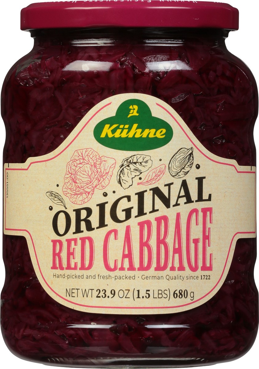 slide 8 of 11, Kuhne Original Red Cabbage 23.9 oz, 23.9 oz