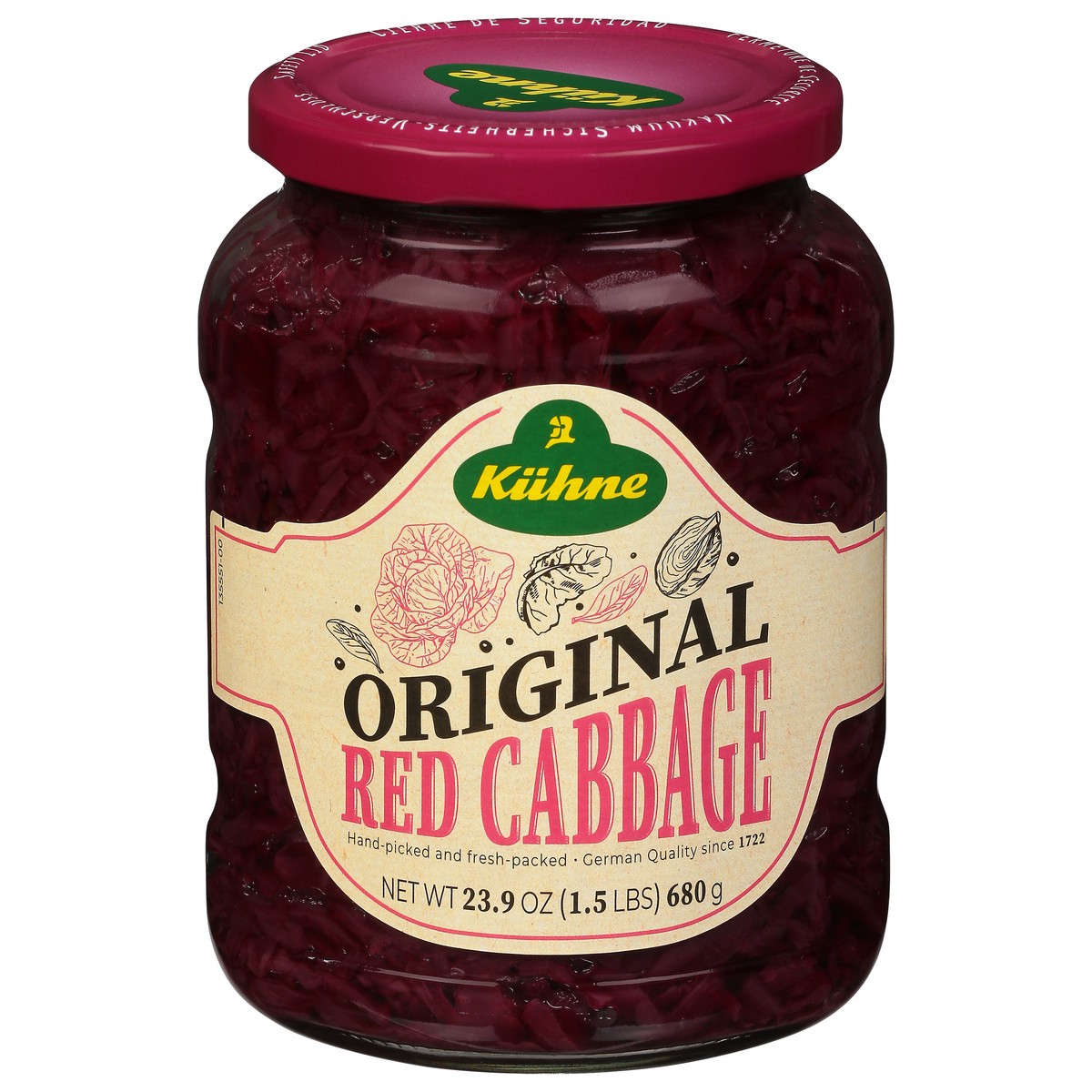 slide 3 of 11, Kuhne Original Red Cabbage 23.9 oz, 23.9 oz