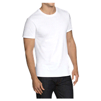 slide 3 of 9, Fruit of the Loom Men's Crews White Medium, 6 ct