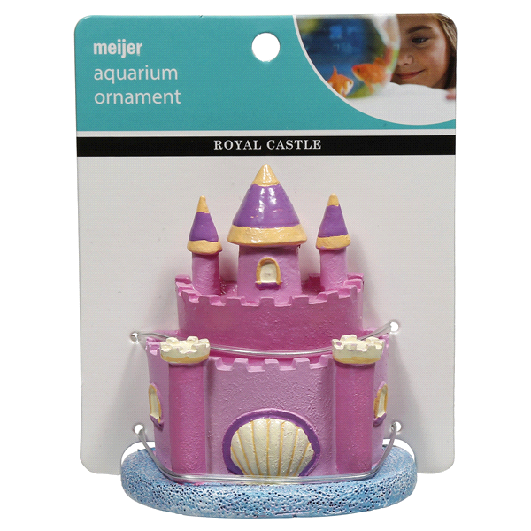 slide 1 of 1, Meijer Aquarium Ornament, Royal Castle, 1 ct