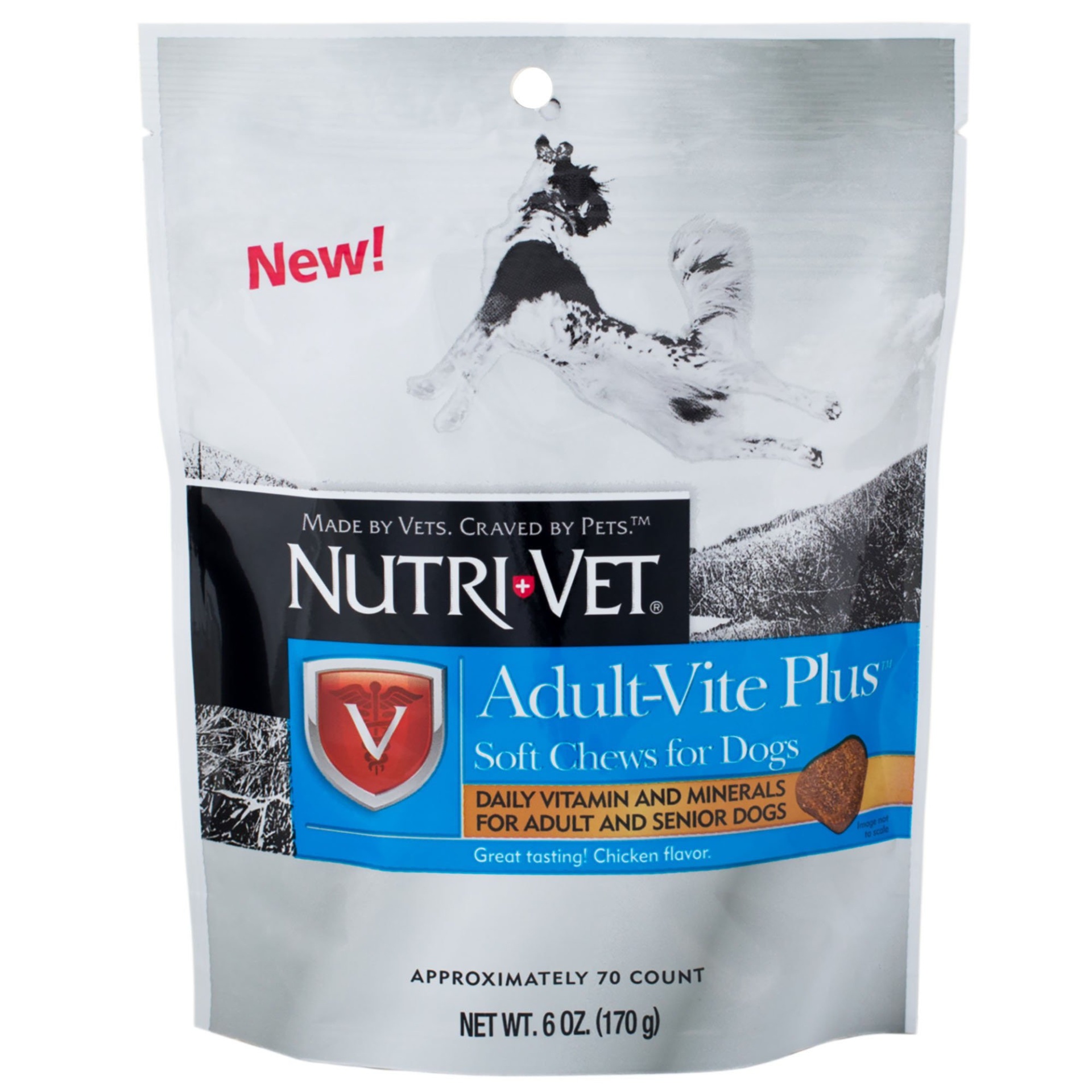 slide 1 of 1, Nutri-Vet Adult-Vite Plus Soft Chews, 6 oz