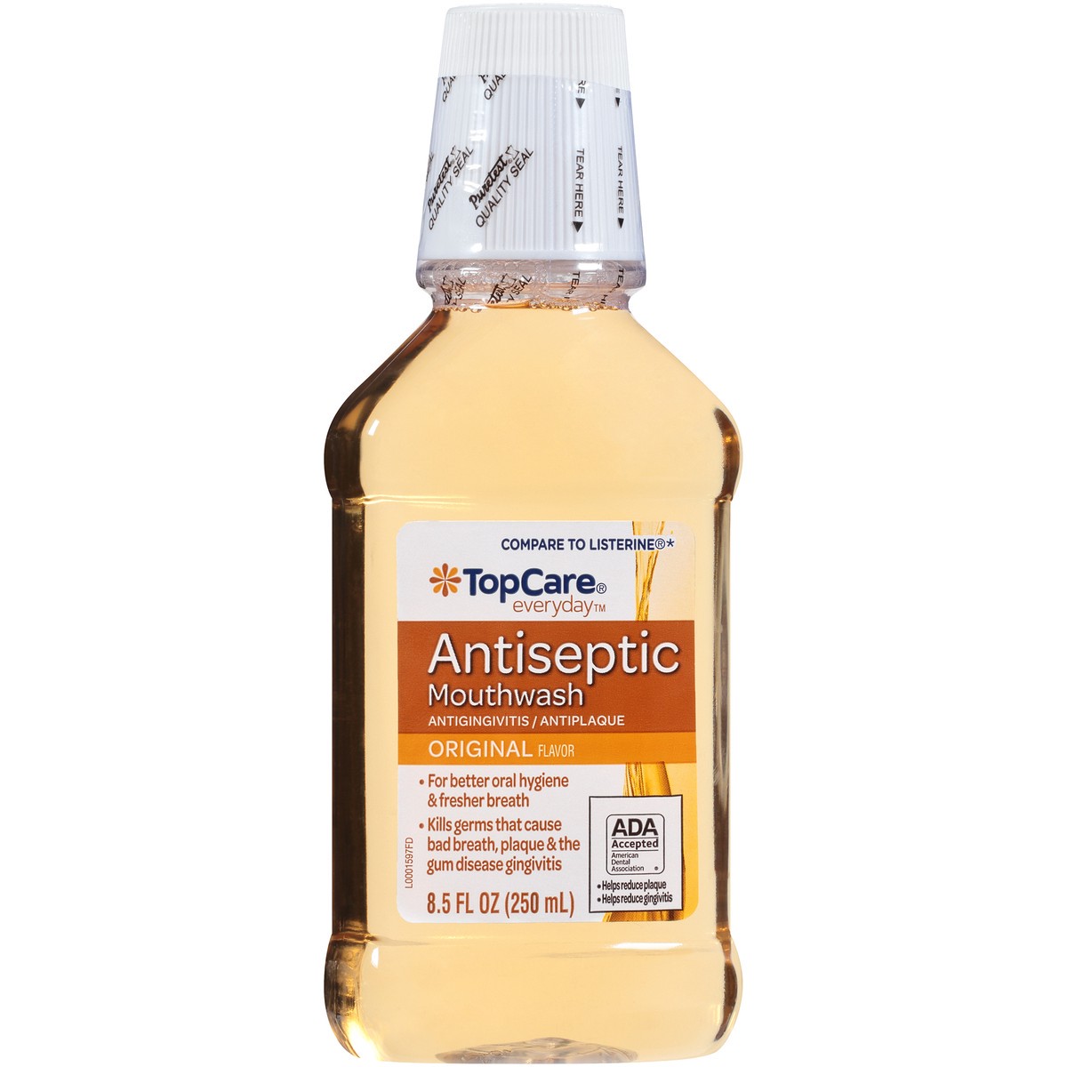 slide 6 of 11, TopCare Top Care Antiseptic Mouthwash, Amber, 250 ml