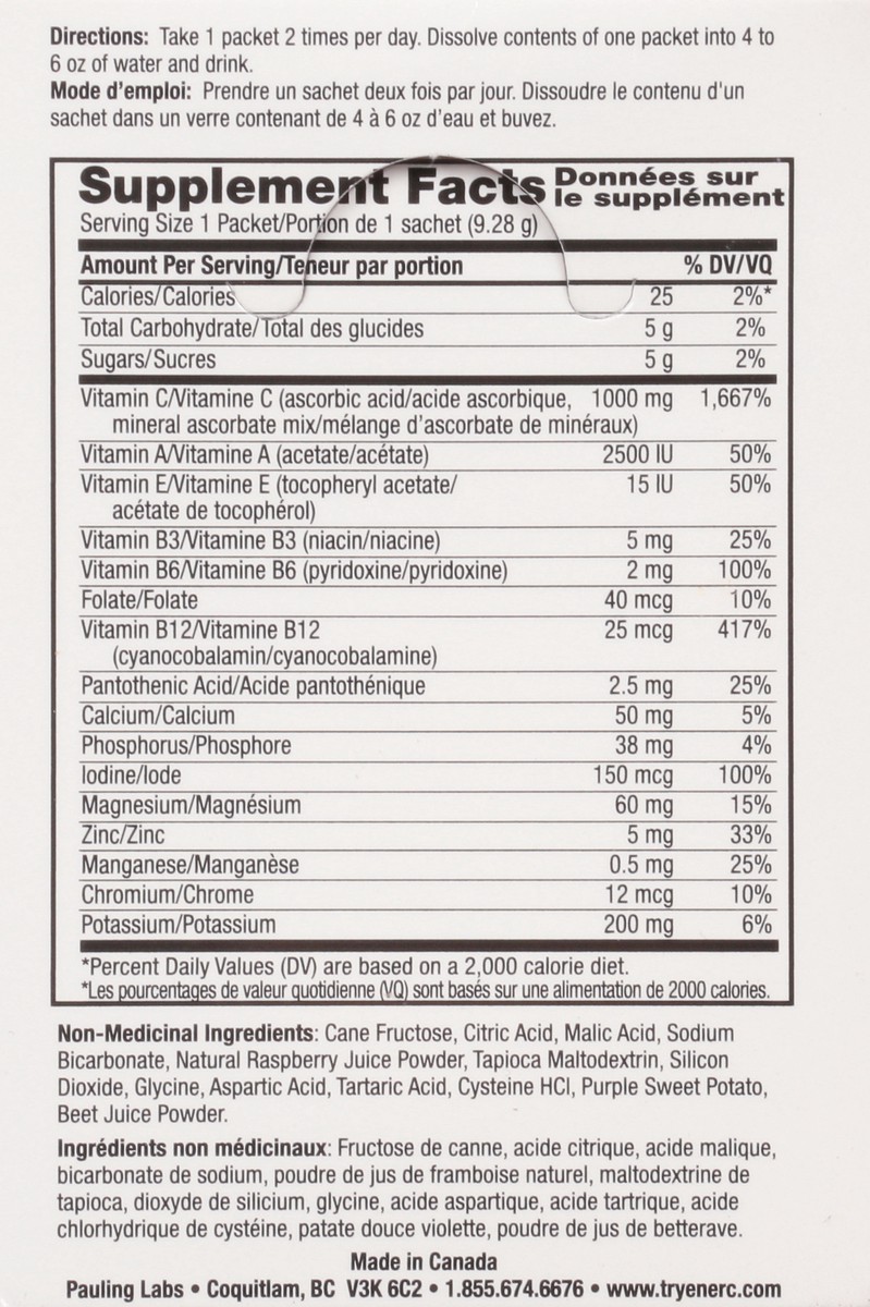 slide 4 of 9, Ener-C Raspberry Vitamin C Drink Mix, 30 ct