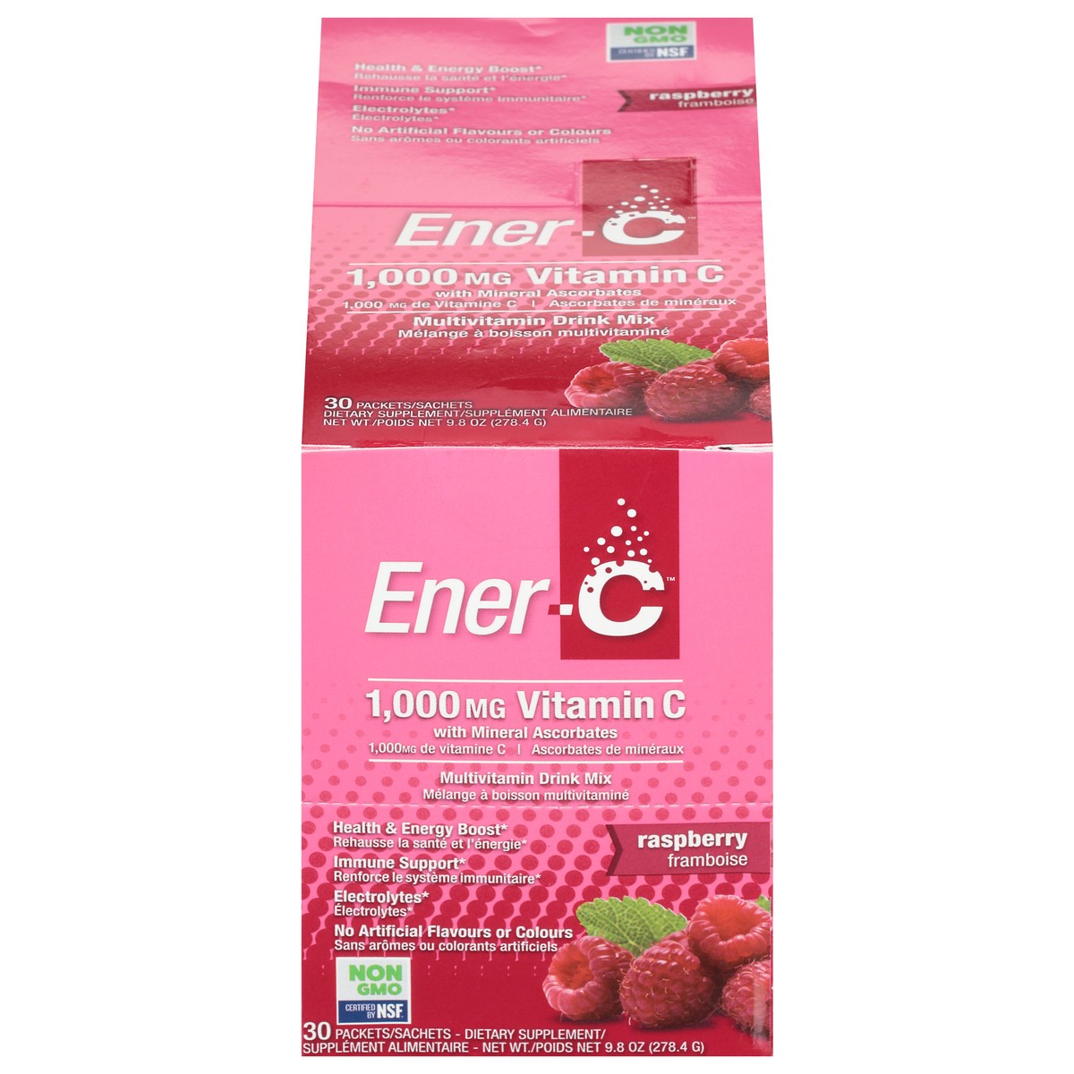 slide 1 of 9, Ener-C Raspberry Vitamin C Drink Mix, 30 ct