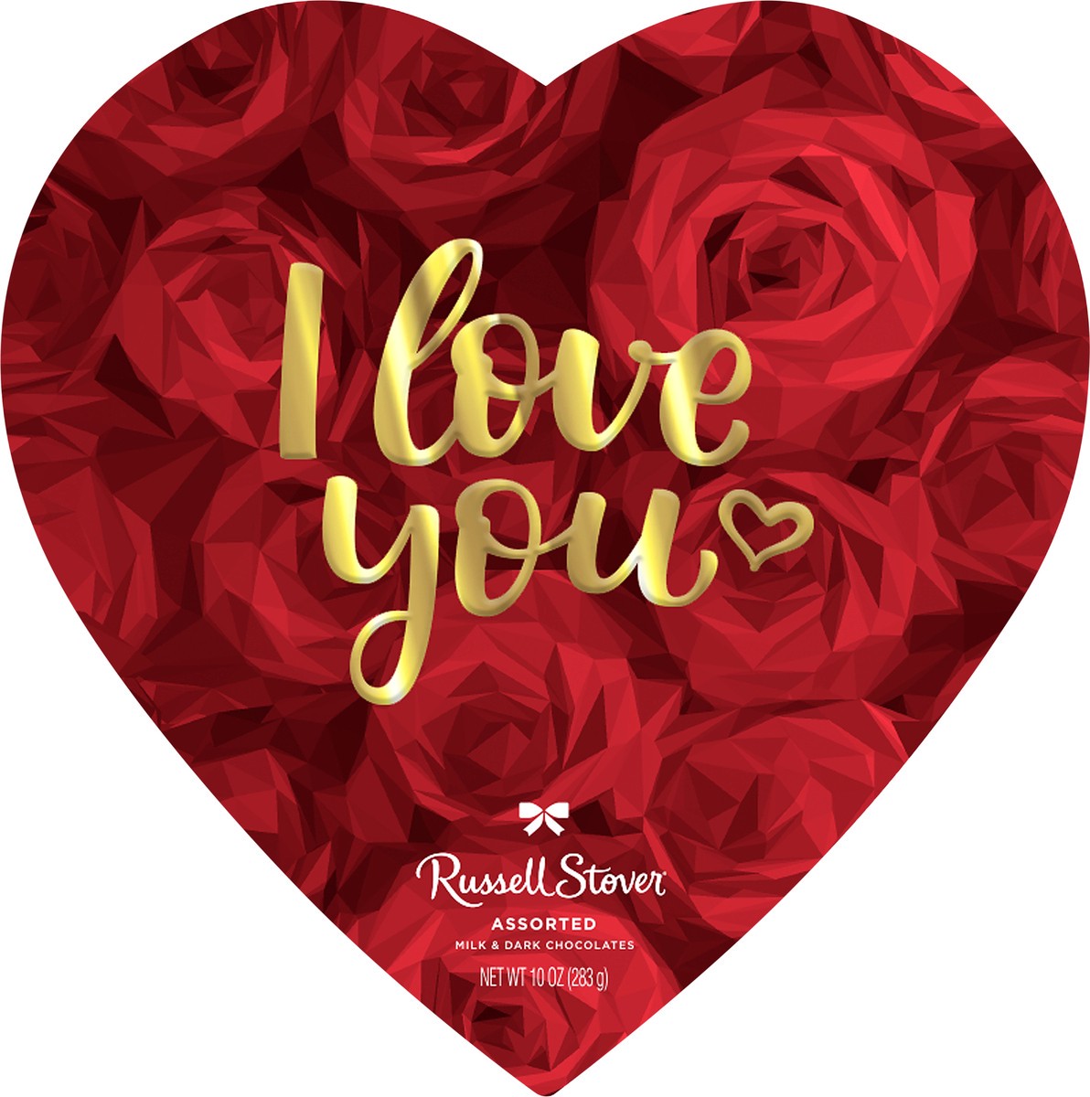 slide 5 of 9, Russell Stover Assorted Chocolates I Love You Heart Shape Valentine Gift Box, 10 oz