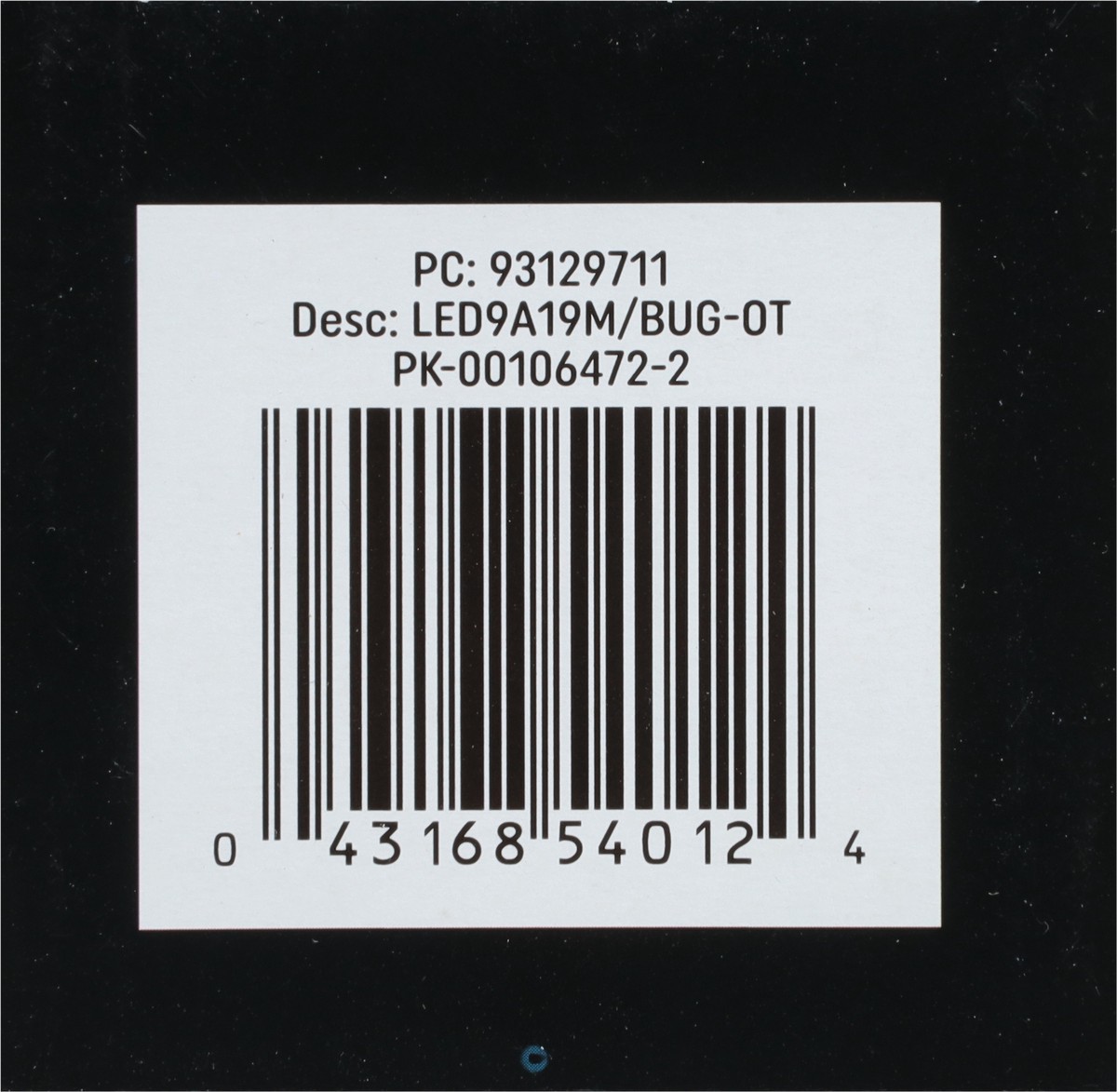 slide 9 of 9, Ge Led Bug A19 1Oow, 1 ct
