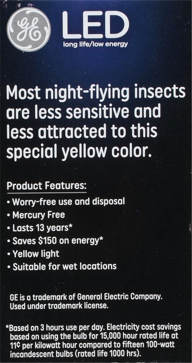 slide 6 of 9, Ge Led Bug A19 1Oow, 1 ct