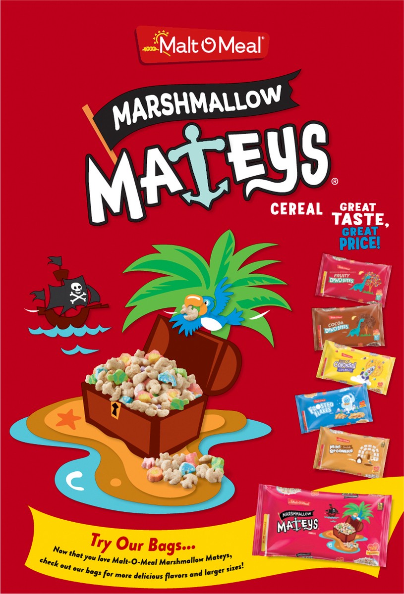 slide 5 of 9, Malt-O-Meal Marshmallow Mateys Breakfast Cereal with Marshmallow Bits, 11.3 OZ Box, 11.3 oz