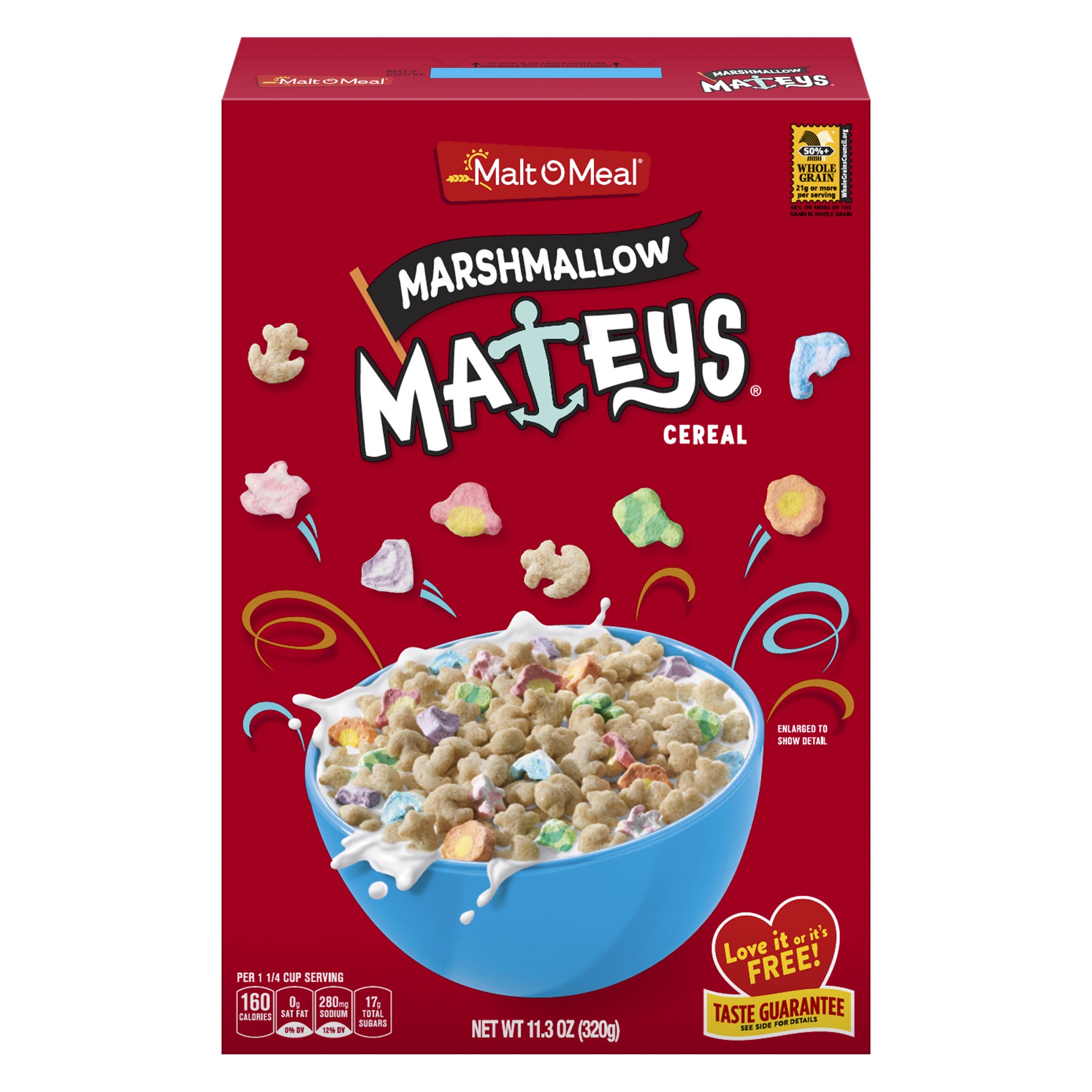 slide 1 of 9, Malt-O-Meal Marshmallow Mateys Breakfast Cereal with Marshmallow Bits, 11.3 OZ Box, 11.3 oz