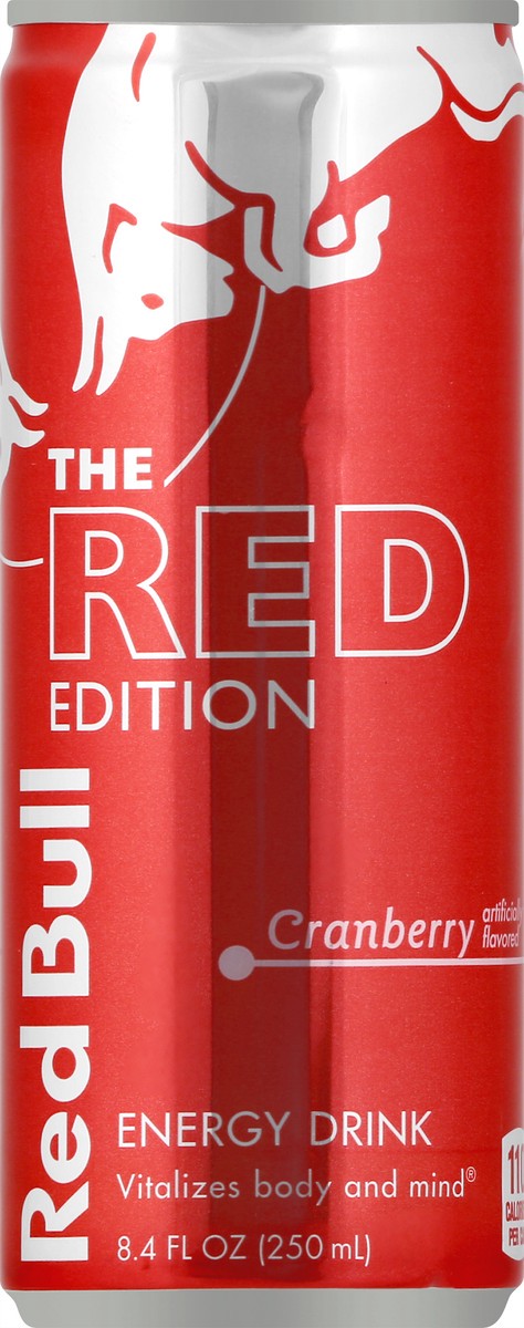 slide 1 of 1, Red Bull Cans Editins Red Crnberry - 8.4 fl oz, 8.4 oz