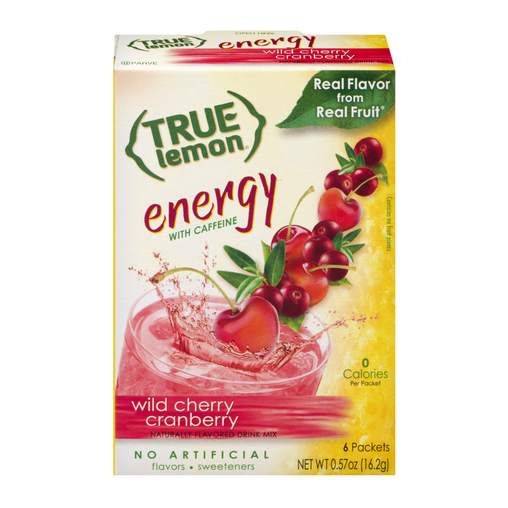 slide 1 of 11, True Lemon Wild Cherry Cranberry Energy Sticks - 6 ct, 6 ct