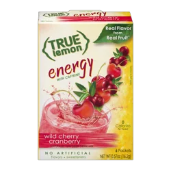 True Lemon Wild Cherry Cranberry Energy Sticks - 6 ct