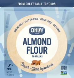 Ohla! Foods Almond Flour Tortillas