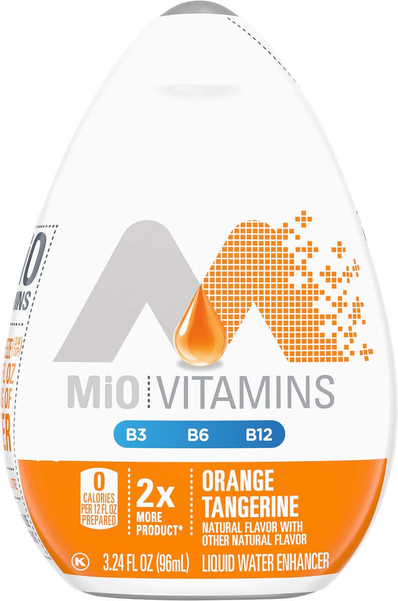 slide 7 of 9, mio Orange Tangerine Flavored with other natural flavor Liquid Water Enhancer- 3.24 fl oz, 3.24 fl oz