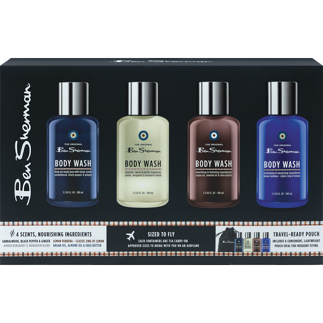 slide 1 of 1, Ben Sherman Body Wash Travel Kit, 1 ct