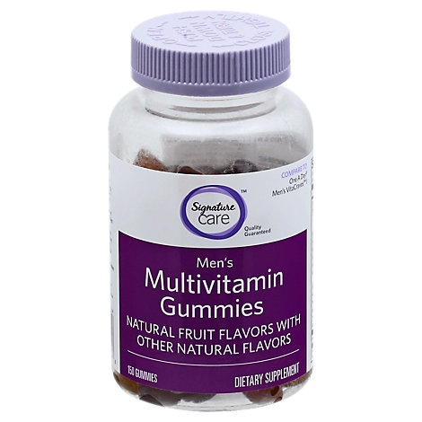 slide 1 of 1, Signature Care Multivitamin Gummies Mens Dietary Supplement, 150 ct