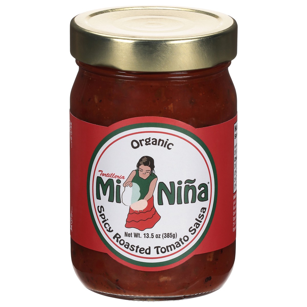 slide 1 of 15, Mi Niña Organic Spicy Roasted Tomato Salsa 13.5 oz, 13.5 oz
