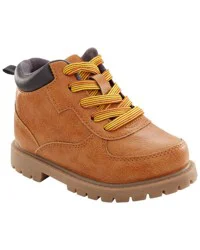Carter's Toddler High Top Faux Leather Boots Brown 8