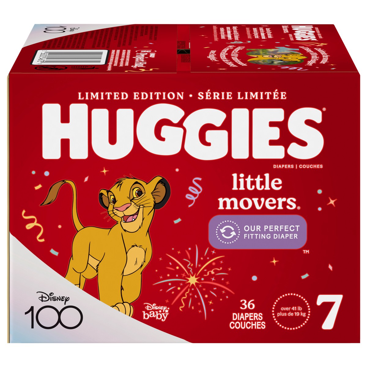 slide 1 of 9, Huggies Little Movers Baby Diapers, Size 7, 36 Ct, 36 ct