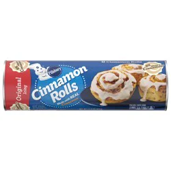 Pillsbury Cinnamon Rolls with Original Icing, Refrigerated Canned Pastry Dough, Easter Treats, 8 Ct, 12.4 oz