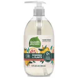 Seventh Generation Hand Soap Mandarin Orange & Grapefruit scent, 12 oz