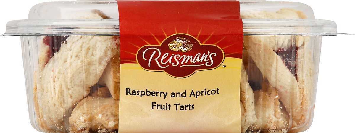 slide 2 of 4, Reisman's Raspberry And Apricot Fruit Tarts, 14 oz