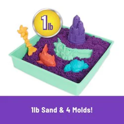 Kinetic Sand® Purple Sand & Molds Sandbox Set