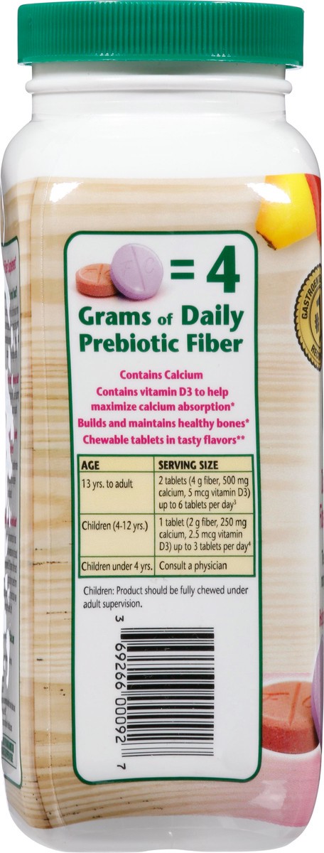 slide 4 of 10, FIBER CHOICE Bone Health Prebiotic Fiber Supplement Tablets 90ct, 13.25 oz