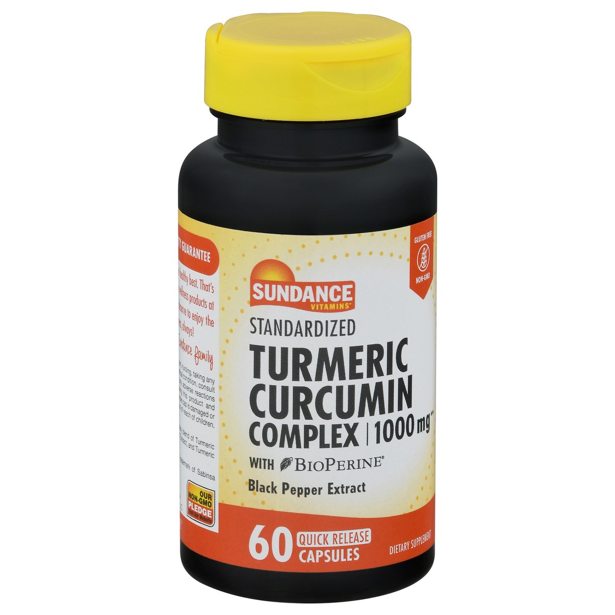 slide 8 of 12, Sundance Vitamins 1000 mg with BioPerine Standardized Turmeric Curcumin Complex Quick Release Capsules 60 ea, 60 ct